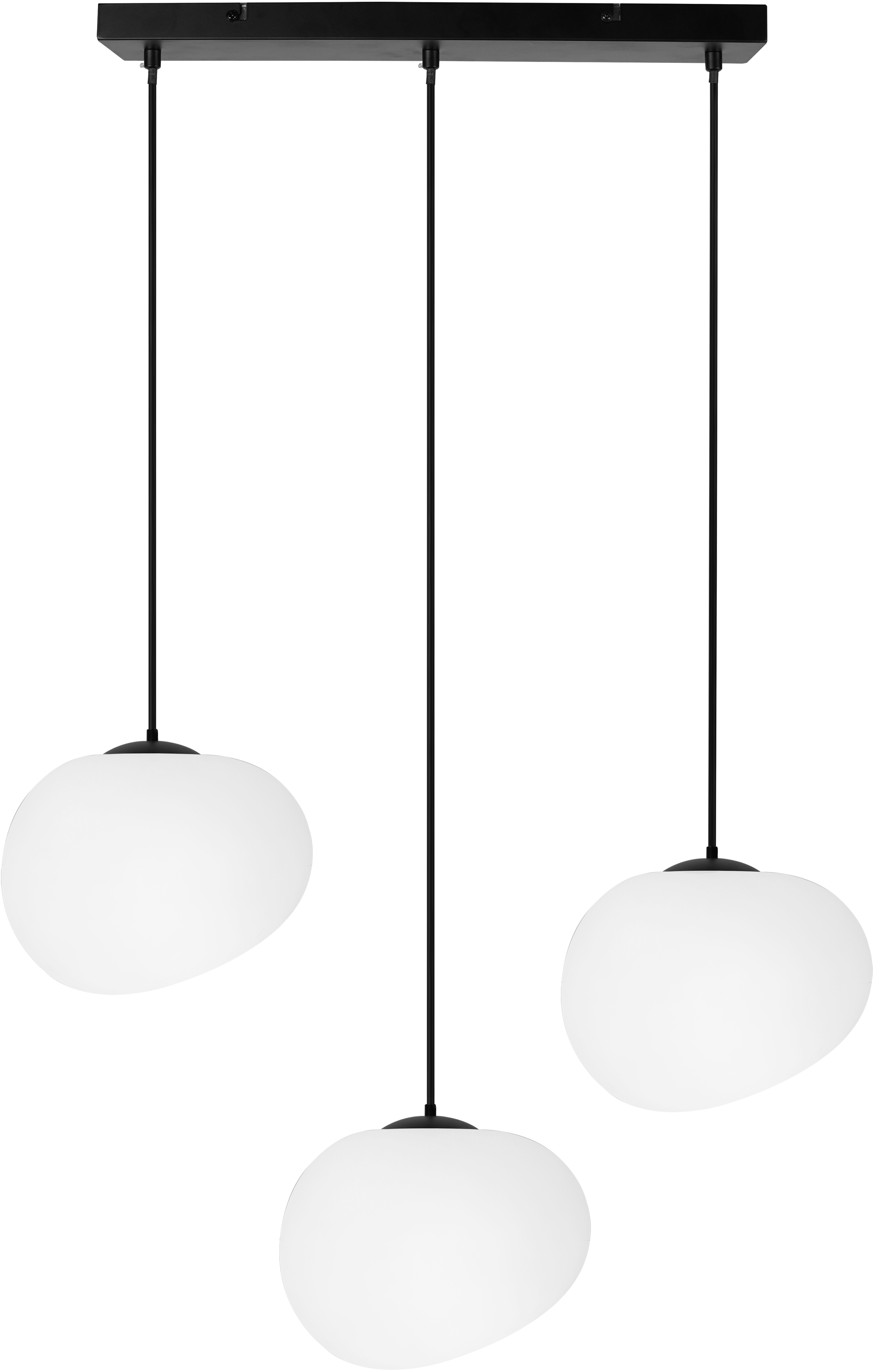 Candellux Stones lampe suspendue 3x40 W blanc-noir 33-35158