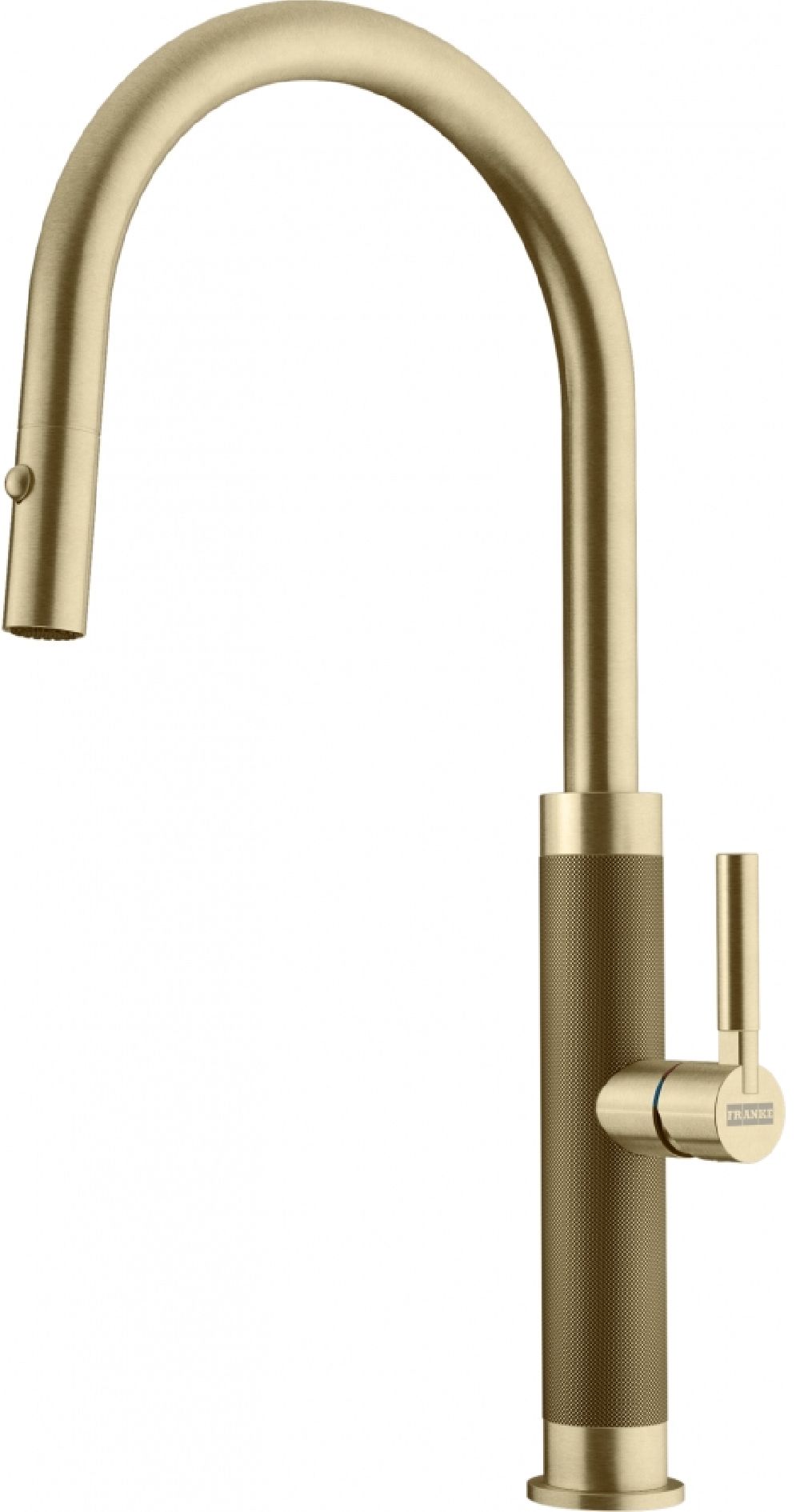 Franke Mythos Masterpiece Pull-Out Spray mitigeur de cuisine sur pied or/vieil or 115.0711.558