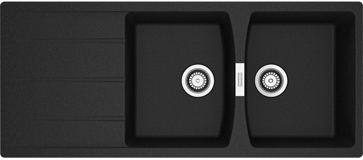 Franke Centro évier en granit 116x50 cm noir 114.0710.232