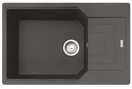 Franke Urban évier en granit 78x50 cm gris/graphite/onyx 114.0716.364