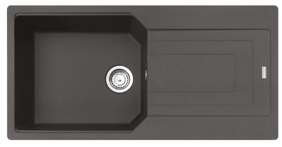 Franke Urban évier en granit 100x50 cm gris/graphite/onyx 114.0716.366