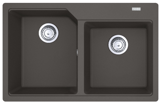 Franke Urban évier en granit 78x50 cm gris/graphite/onyx 114.0716.367