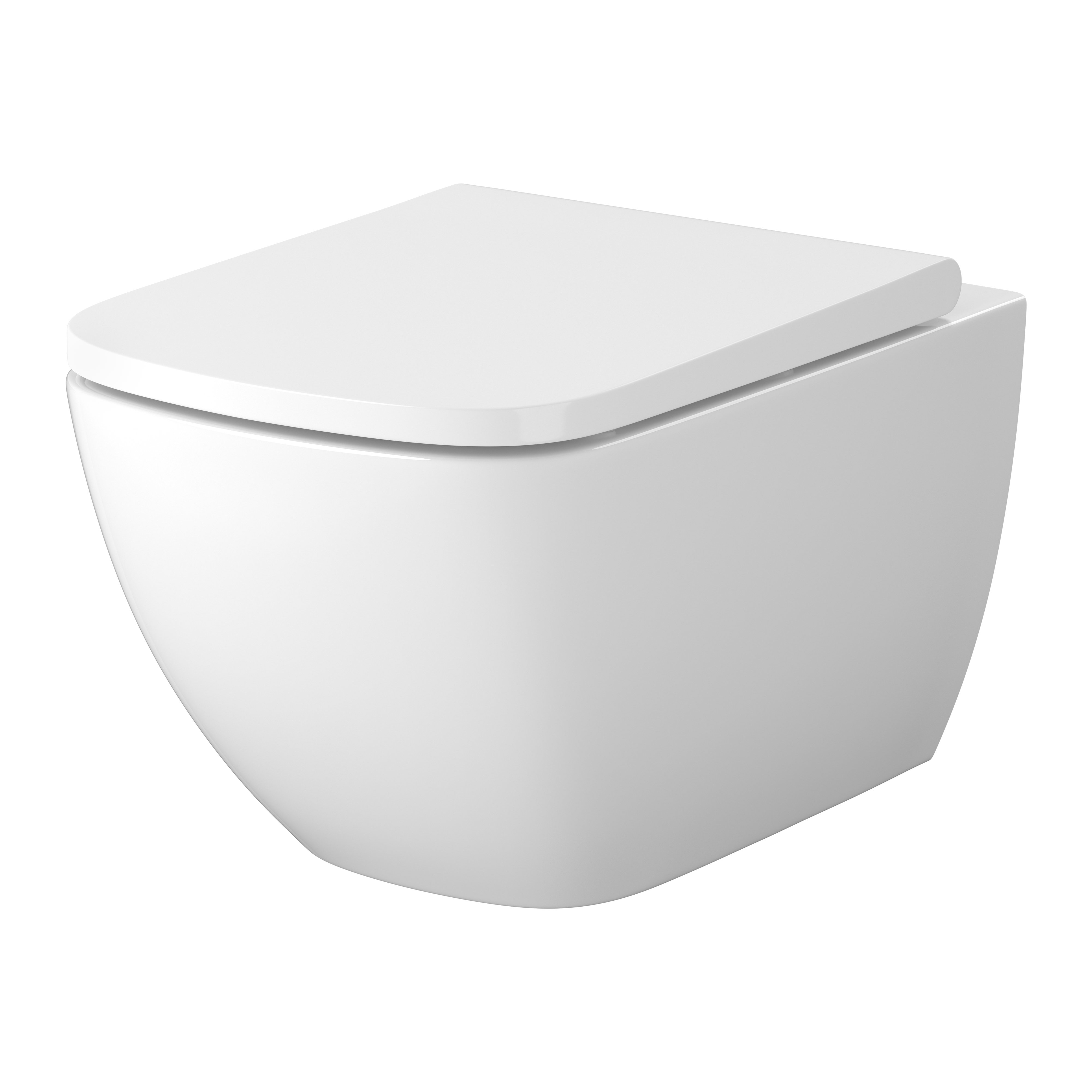 Cersanit Zen cuvette wc avec abattant à descente lente suspendue oui oui blanc brillant S701-882