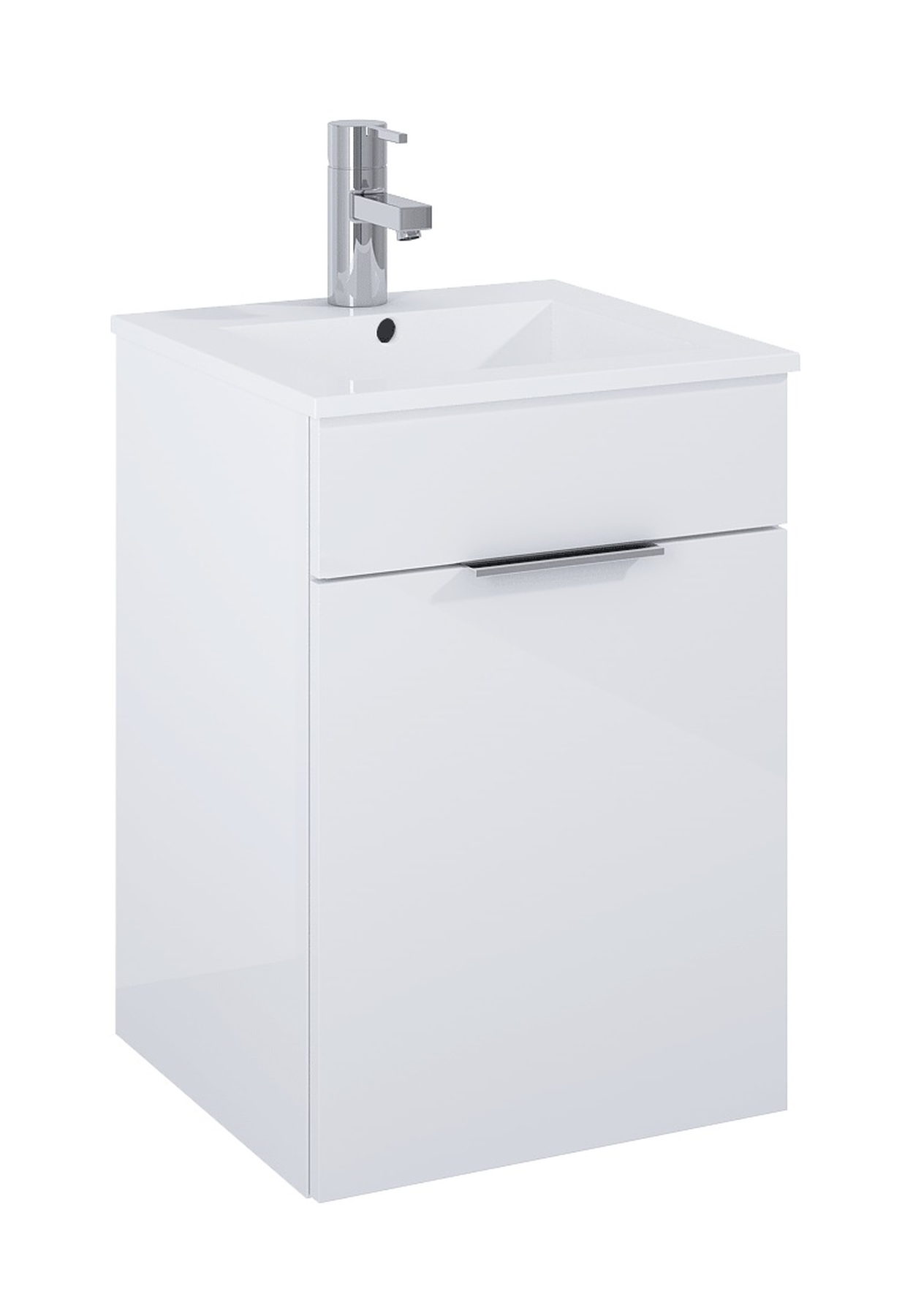 Elita Qubo Plus lavabo avec meuble 41.5 cm blanche RE020400148060