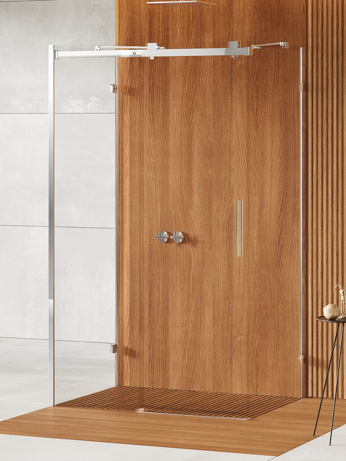 New Trendy Softi X cabine de douche 130x100 cm rectangulaire chrome brillant/verre transparent EXK-5343