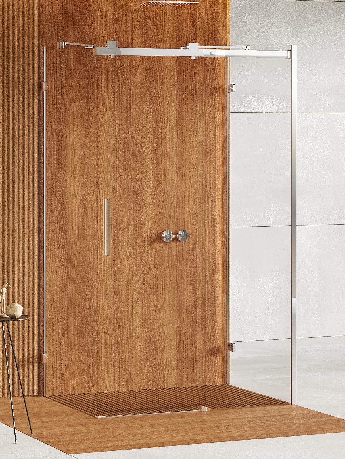 New Trendy Softi X cabine de douche 100x100 cm carrée chrome brillant/verre transparent EXK-5326