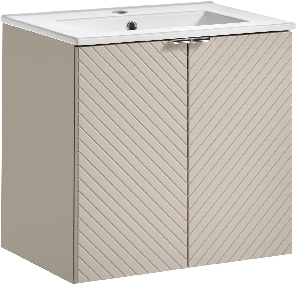 Set armoire Comad Viva Cashmere VIVA CASHMERE 82-60-2D, lavabo Comad Dance White UM-2060RB DANCE 60-DP