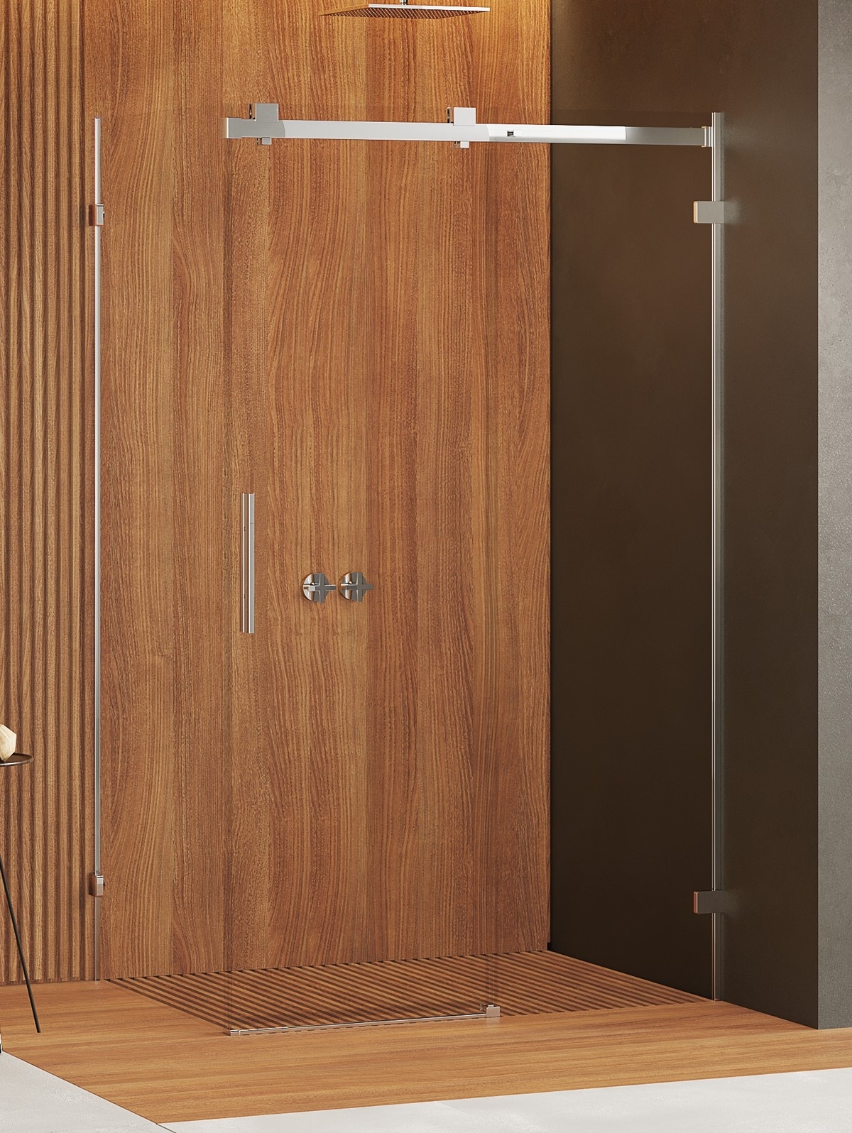 New Trendy Softi X cabine de douche 100x100 cm carrée chrome brillant/verre transparent EXK-5276