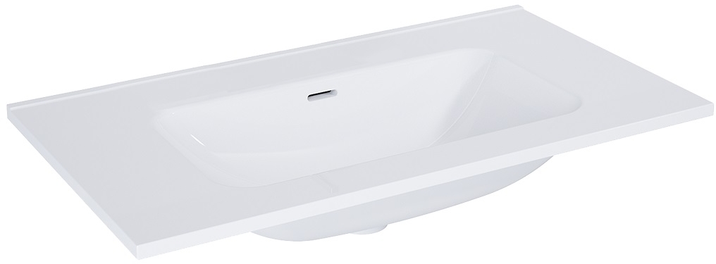 Elita Skappa lavabo 81.5x46 cm rectangulaire de meuble blanc RE040800068060