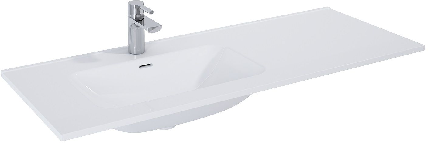 Elita Skappa lavabo 121x46.4 cm rectangulaire de meuble-avec plateau blanc RE041204168060