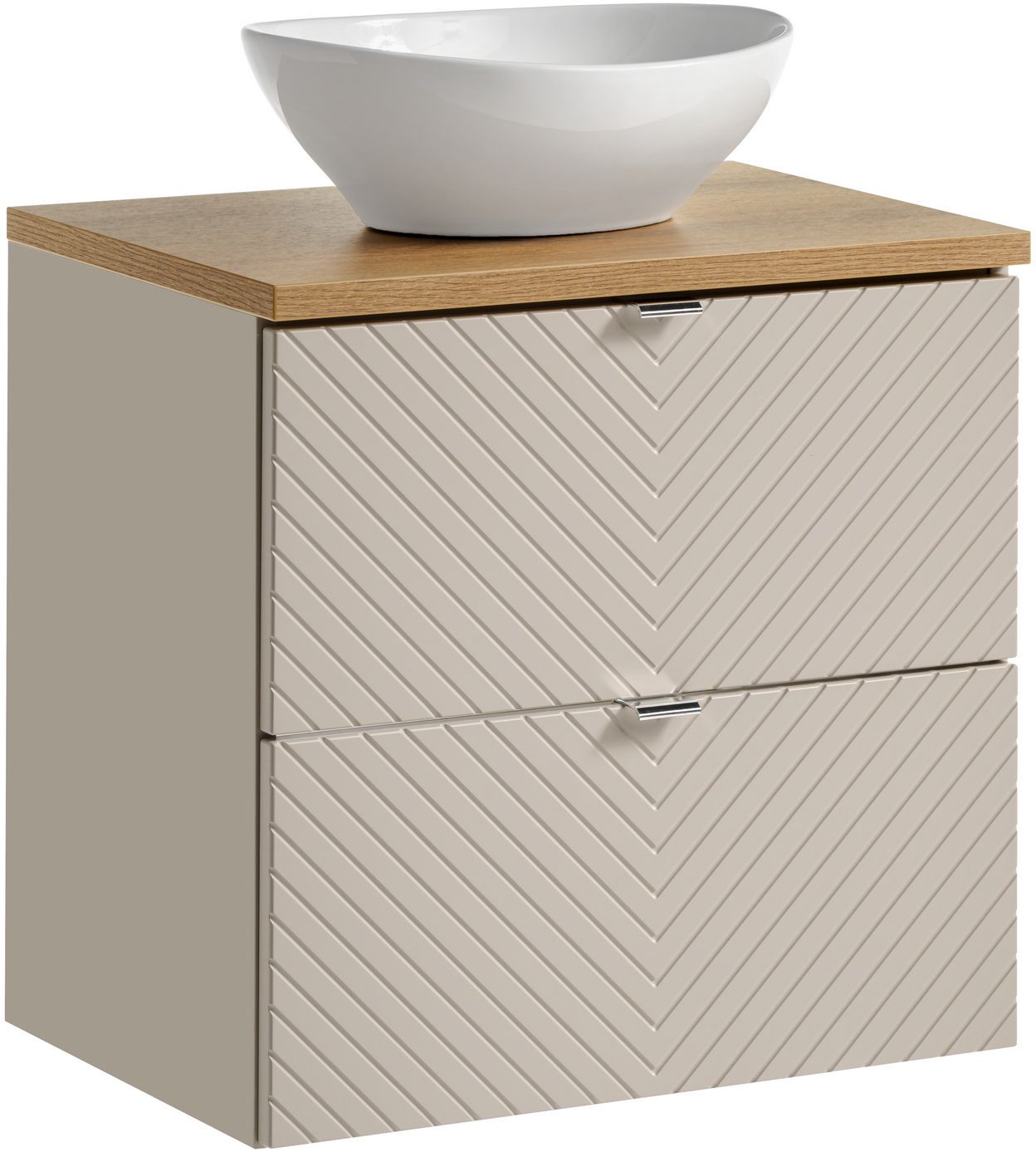Set armoire Comad Viva Cashmere VIVA CASHMERE 82-60-2S, lavabo Comad Lola UN-LOLA-GW, NOVA OAK A 89-60