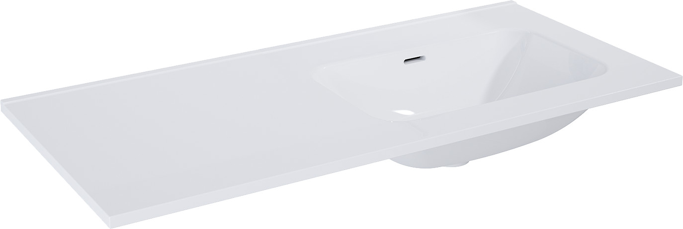 Elita Skappa lavabo 100.8x46 cm rectangulaire de meuble-avec plateau blanc RE041002068060