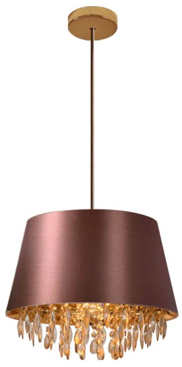 GTV Nesto lampe suspendue 1x40 W doré-marron OS-NES-42-DEC