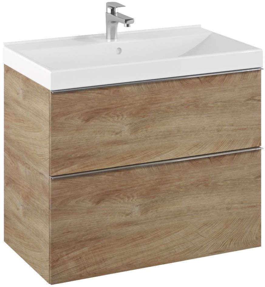 Elita Look armoire 80x44.9x63.5 cm sous-lavabo suspendu chêne RE010801027050