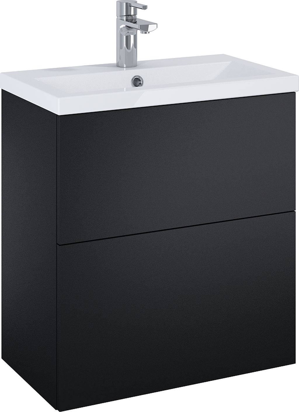 Elita Kido lavabo avec meuble 60 cm noire RE020601117160