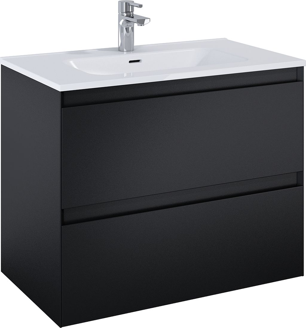 Elita Split armoire 80x45.8x63.5 cm sous-lavabo suspendu noir RE010800057160