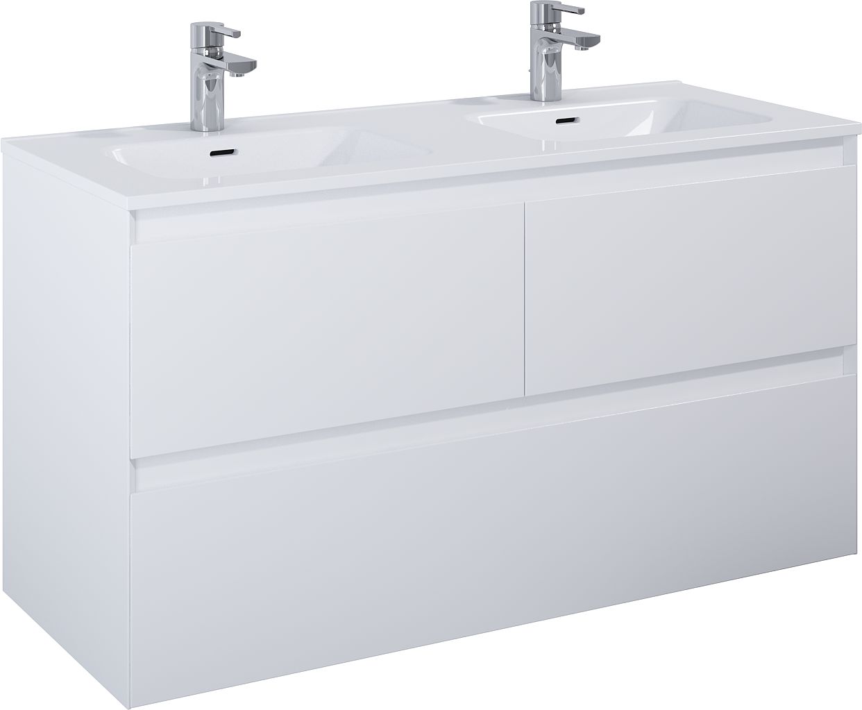 Elita Split armoire 120x45.8x63.5 cm sous-lavabo suspendu blanc RE012007155290