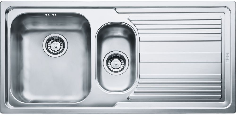 Franke Logica évier en acier inoxydable 100x50 cm acier 101.0086.252