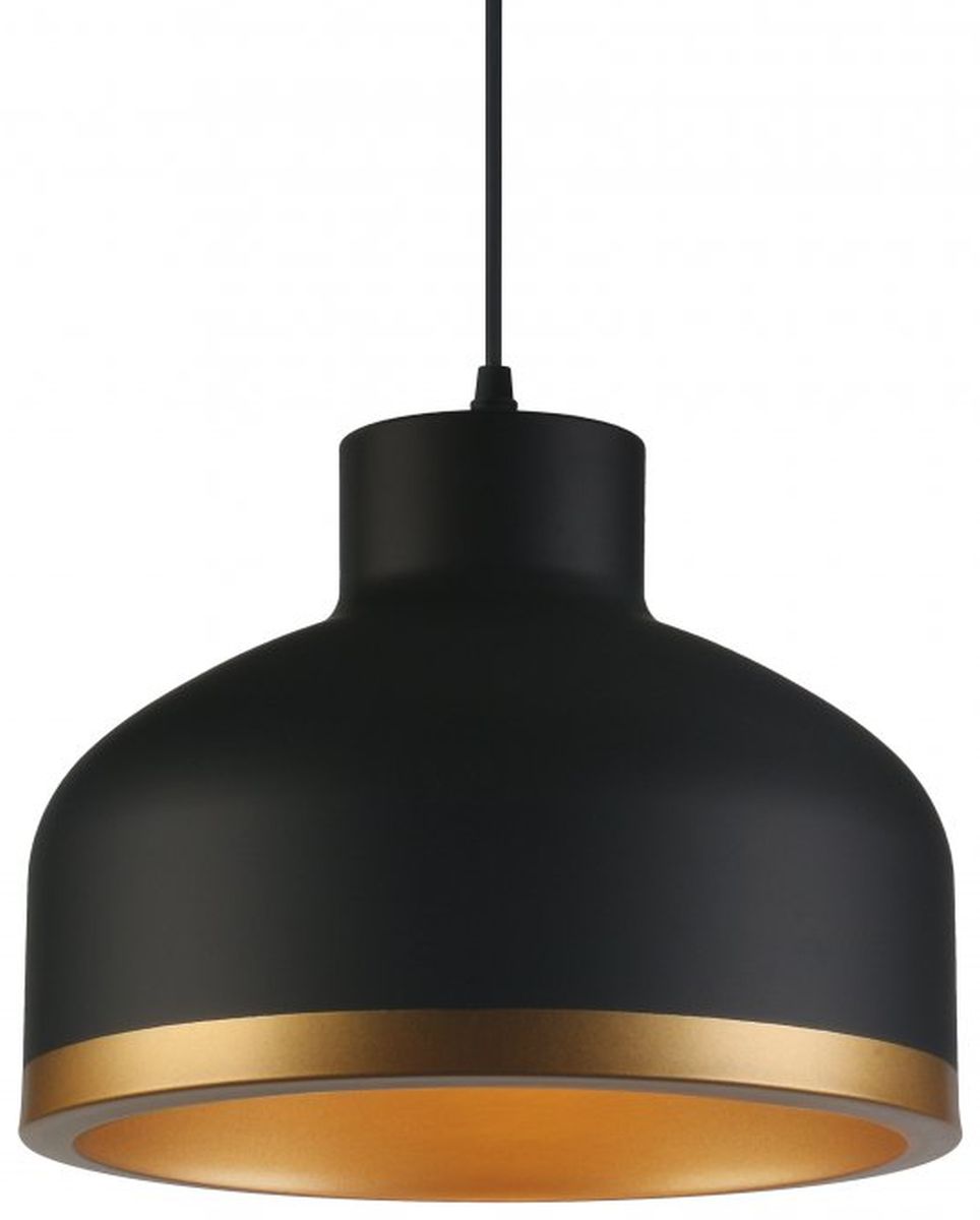 GTV Goldi lampe suspendue 1x40 W noir-doré OS-GOLD1-11-DEC