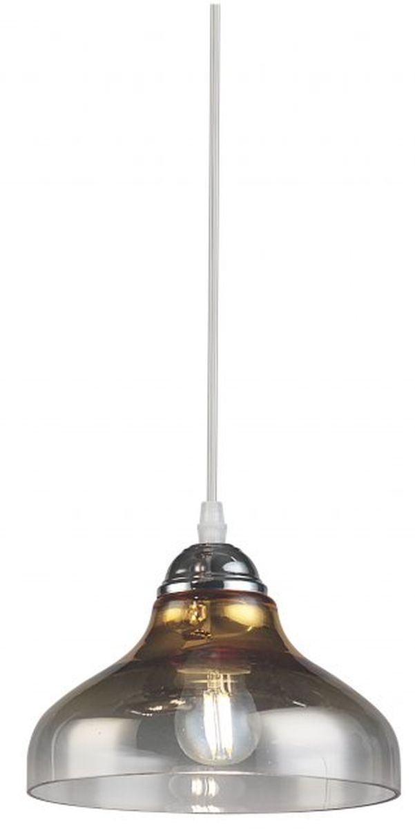 GTV Marite lampe suspendue 1x40 W transparent-doré OS-MARI-11-DEC