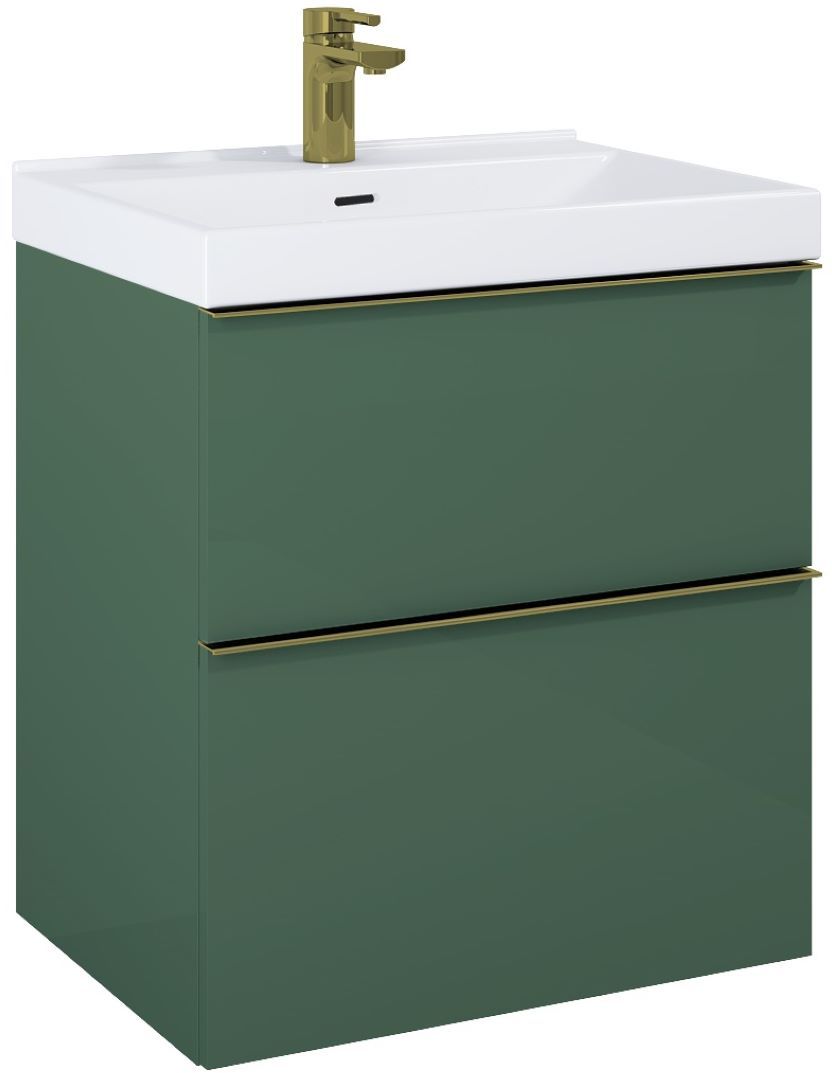 Elita Look armoire 60x44.9x63.5 cm sous-lavabo suspendu vert RE010601027010