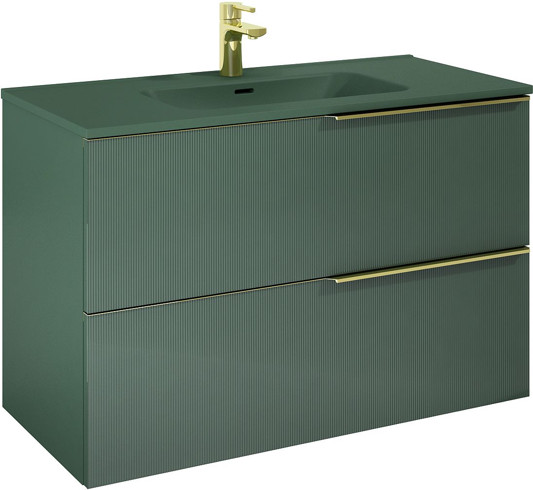 Elita Soho armoire 100x45.3x63.5 cm sous-lavabo suspendu vert RE011004047010