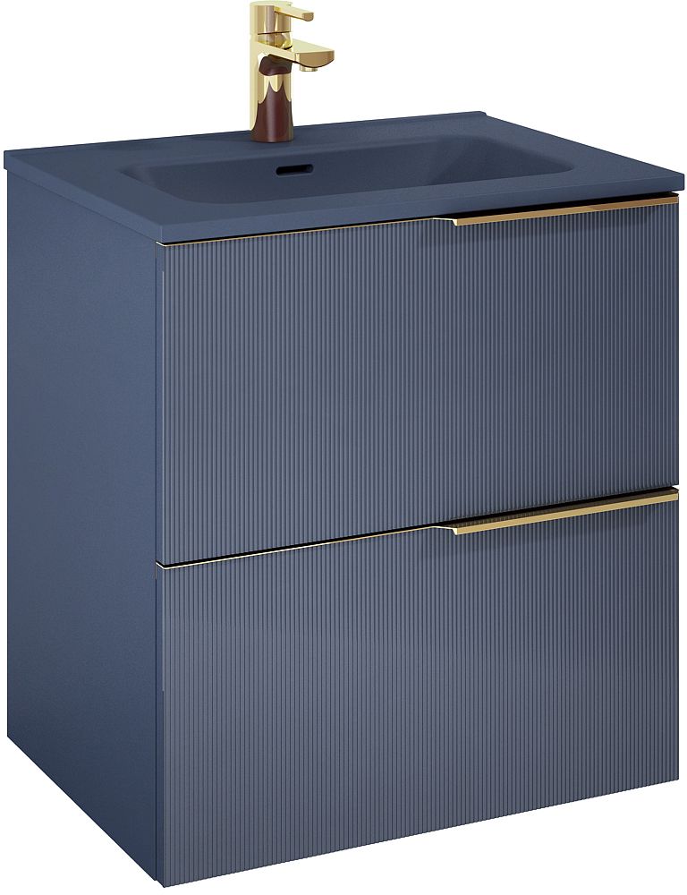 Elita Soho armoire 60x45.3x63.5 cm sous-lavabo suspendu bleu RE010604047030