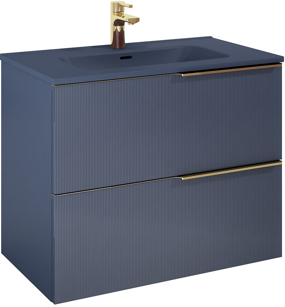 Elita Soho armoire 80x45.3x63.5 cm sous-lavabo suspendu bleu RE010804047030