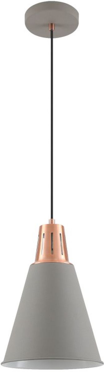 GTV Gianni lampe suspendue 1x40 W doré-gris/cendre OS-GIAN-E27-16-DEC