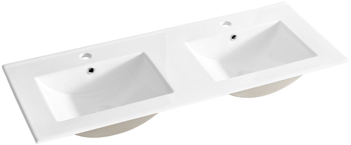 Comad Lava lavabo 121x46 cm rectangulaire de meuble blanc brillant UM-8003-LAVA 120D -DP
