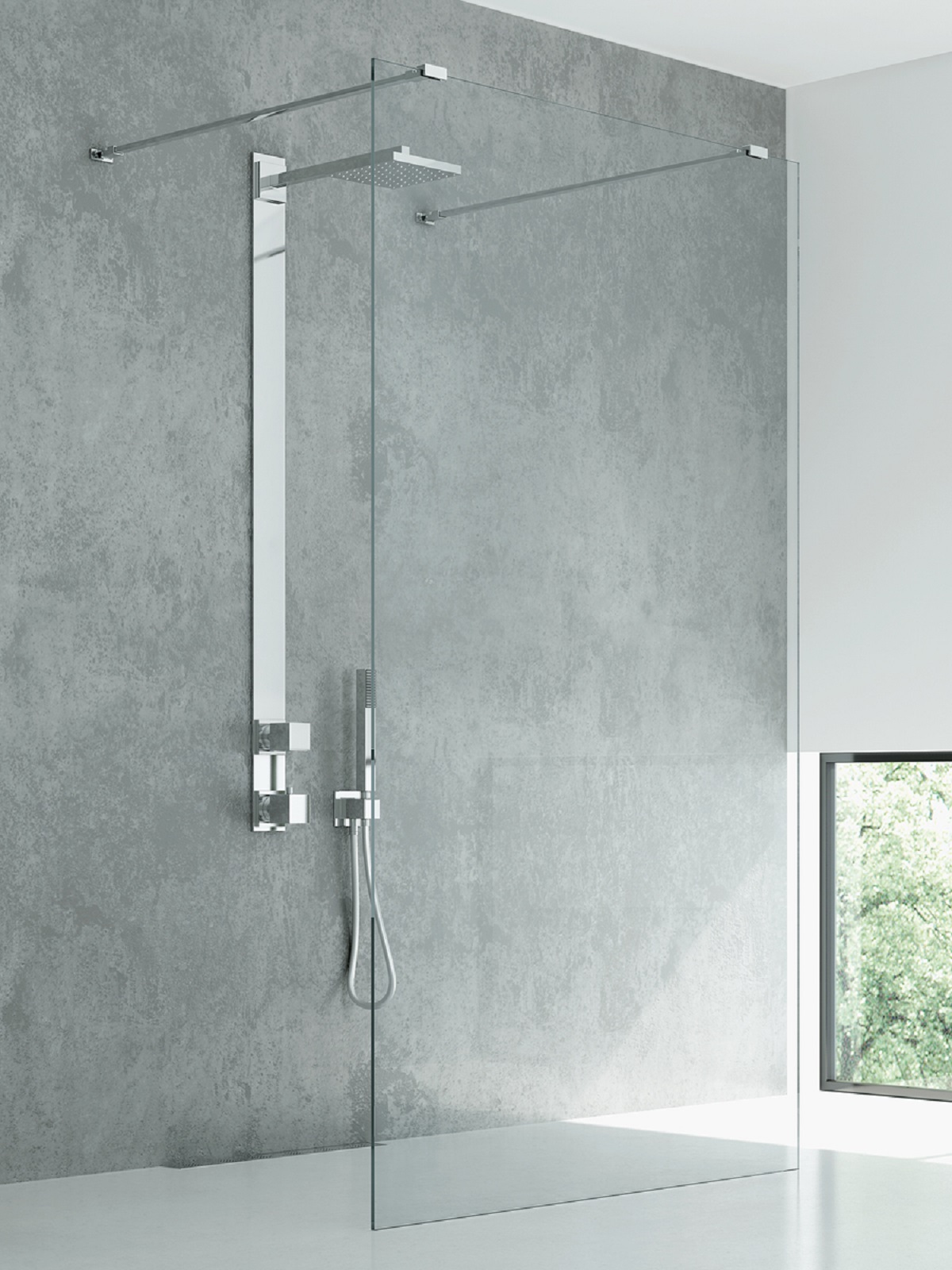 New Trendy New Modus ścianka prysznicowa walk-in 140 cm chrom połysk/szkło przezroczyste EXK-5498