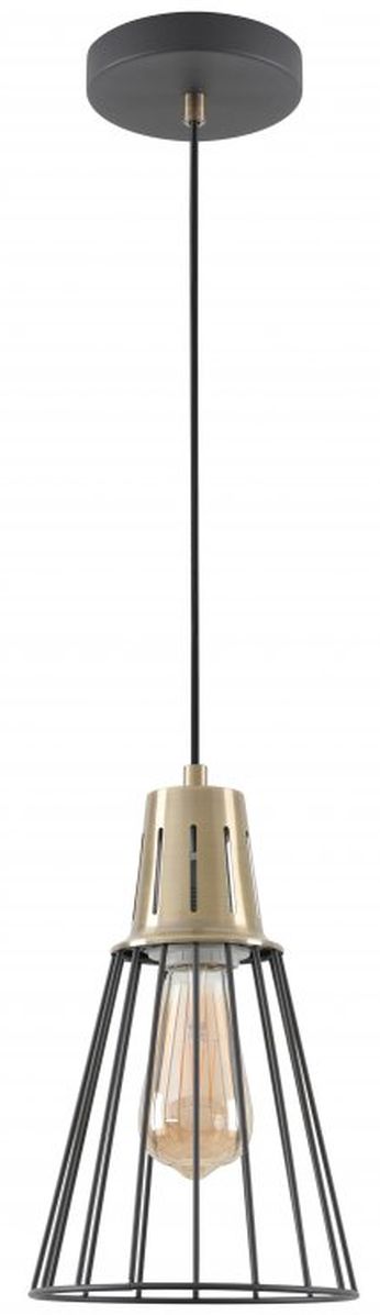 GTV Kaliope lampe suspendue 1x40 W noir-doré OS-KAL-E27-11-DEC