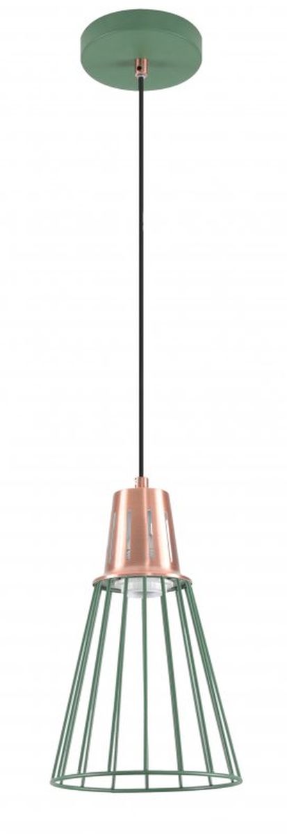 GTV Kaliope lampe suspendue 1x40 W vert-doré OS-KAL-E27-26-DEC