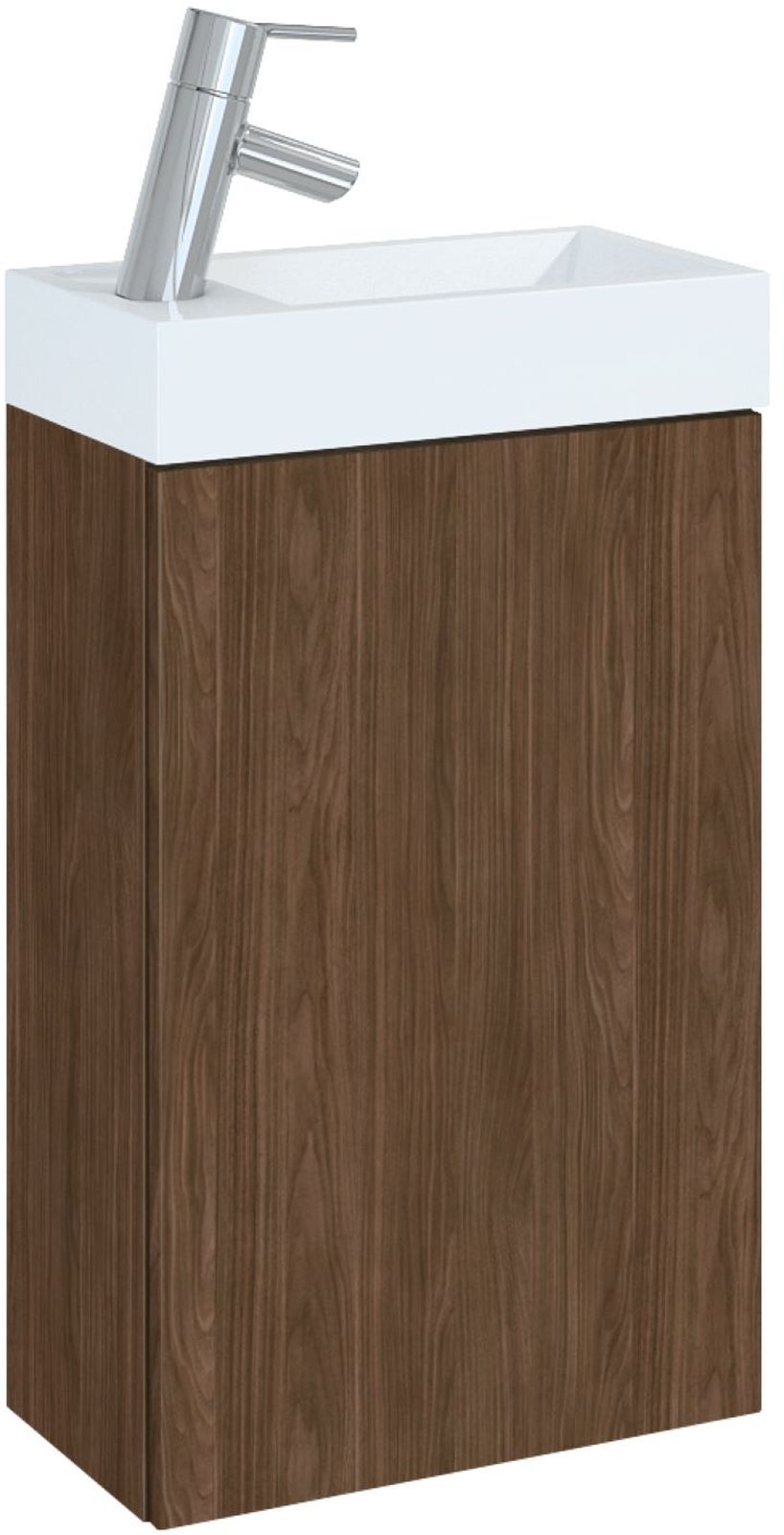 Elita Young Basic lavabo avec meuble 40.2 cm noyer RE168992007060