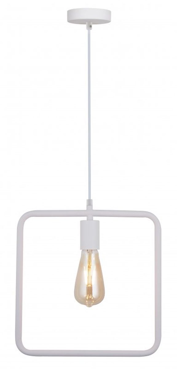 GTV Lija lampe suspendue 1x40 W blanc OS-LI-E27-00-DEC