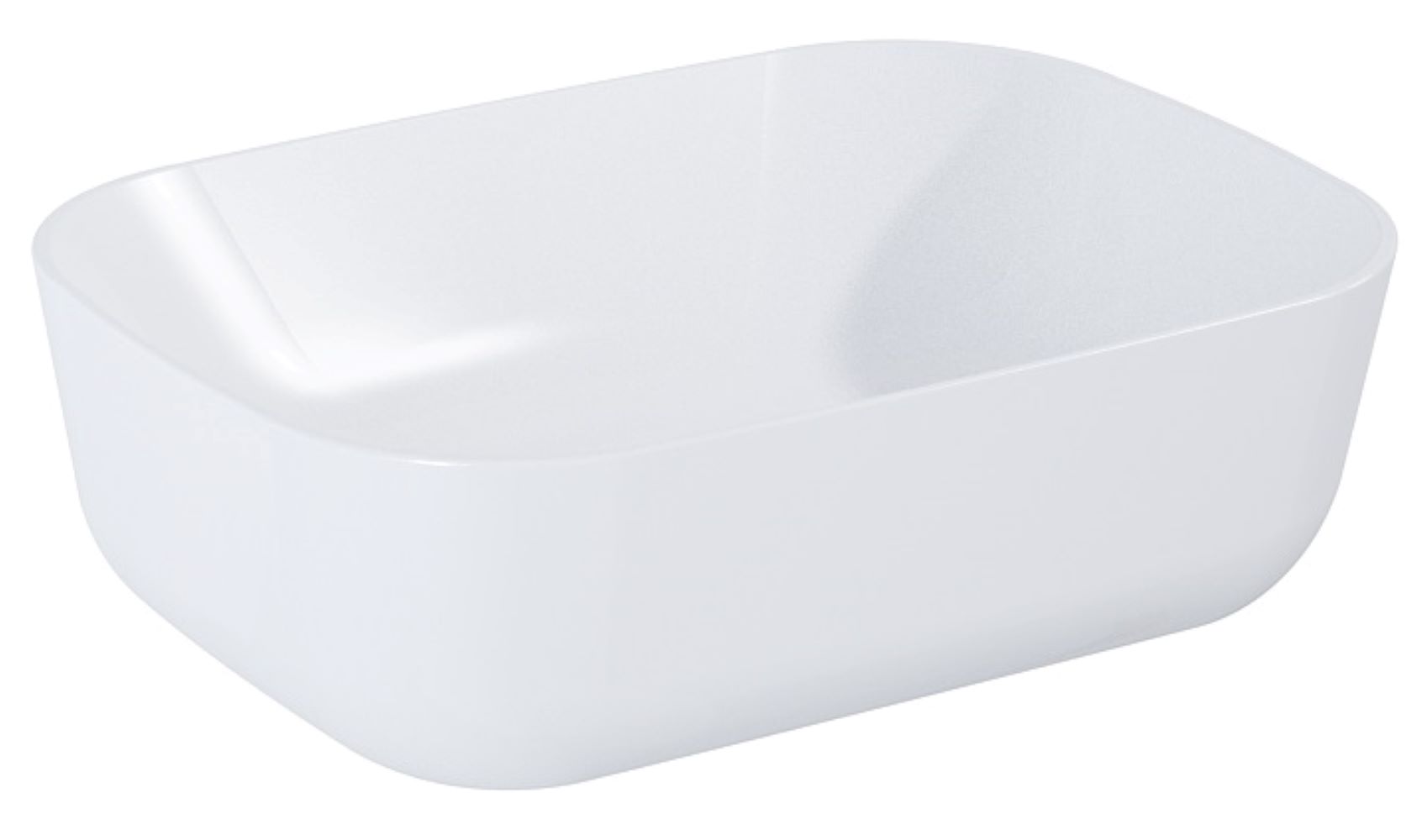 Elita Reni lavabo 45.5x32.5 cm rectangulaire à poser blanc RE040800038060