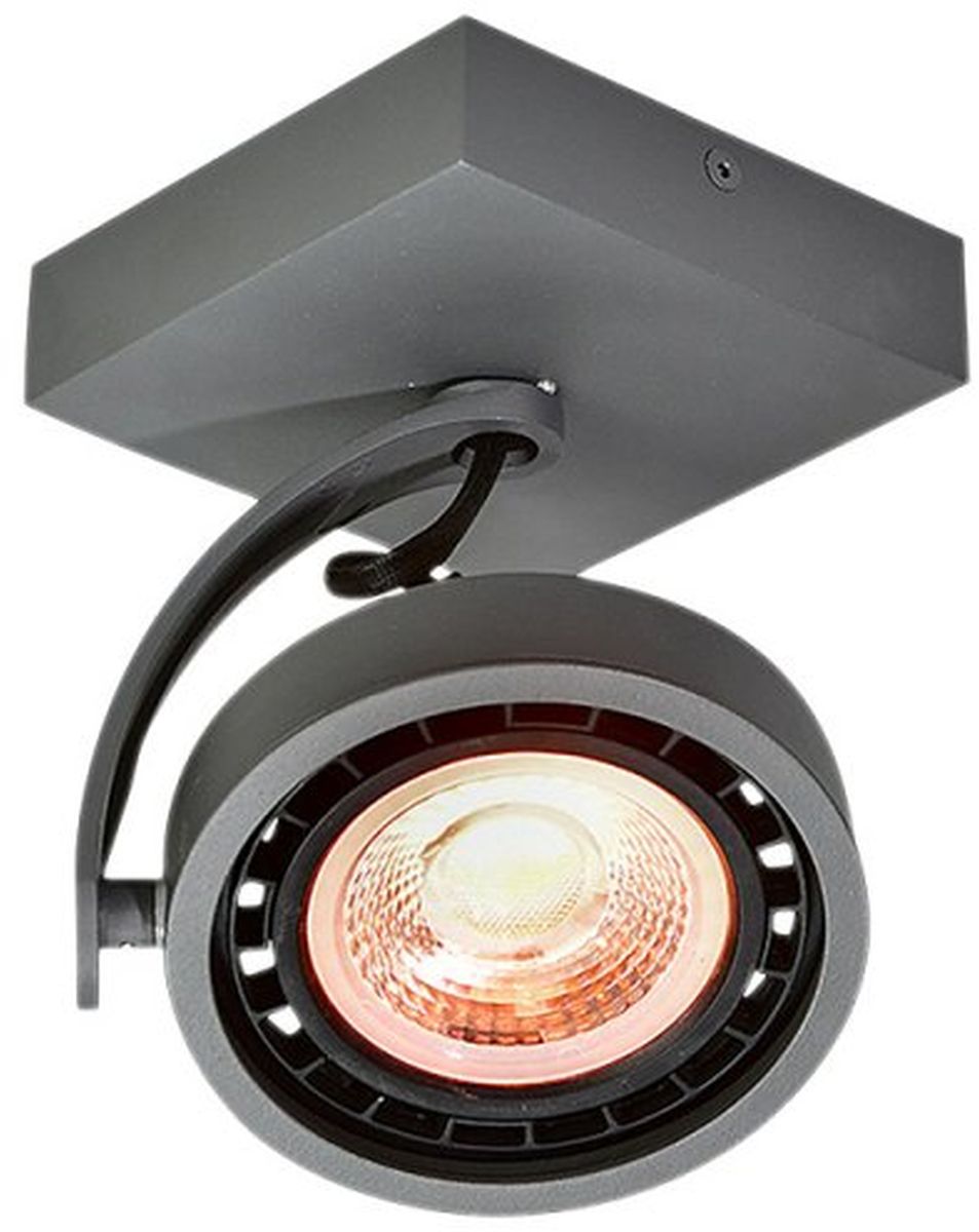 GTV Wally plafonnier 1x40 W graphite OS-WALLY-15-DEC