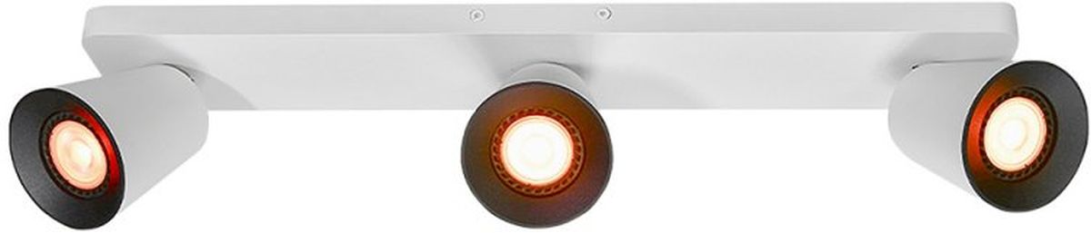 GTV Elli plafonnier 3x20 W blanc OS-ELLI-3GU10-00-DEC