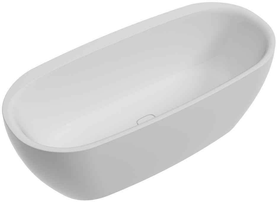 Hoesch iSensi baignoire autoportante 180x80 cm ovale blanc 3893.010