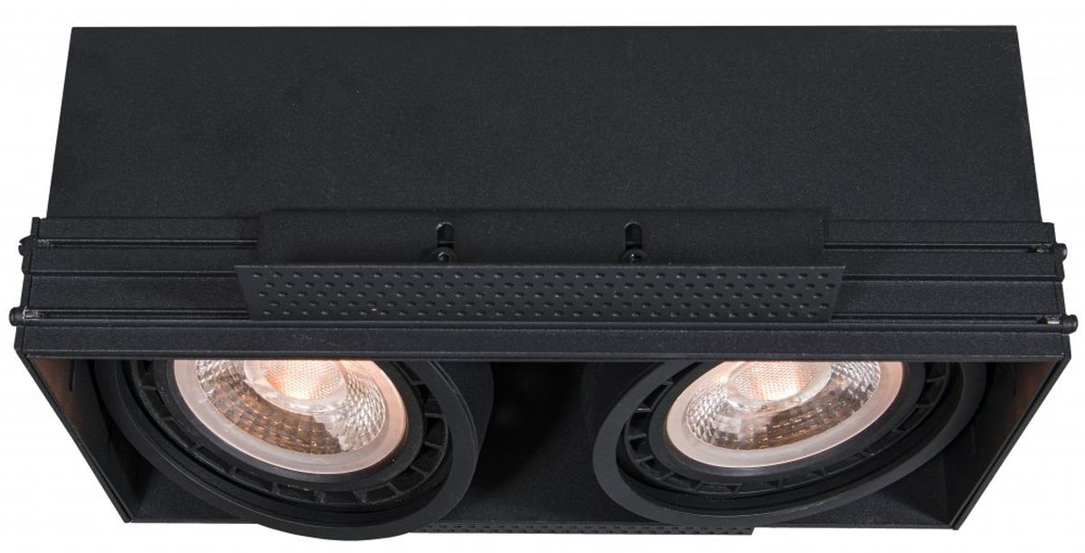 GTV Milo spot encastré 2x40 W noir OS-MILO2-10-DEC