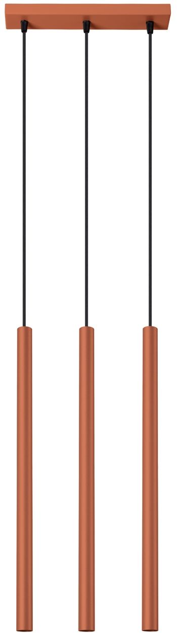 Sollux Lighting Pastelo lampe suspendue 3x8 W rouge SL.1526