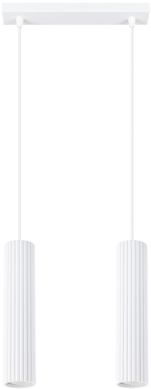 Sollux Lighting Karbon lampe suspendue 2x10 W blanc SL.1536
