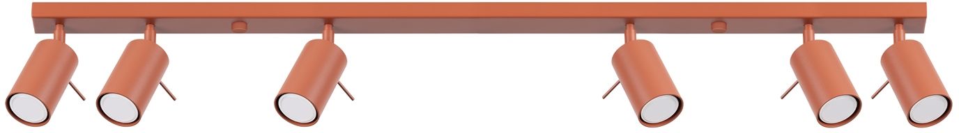 Sollux Lighting Ring plafonnier 6x10 W rouge SL.1511