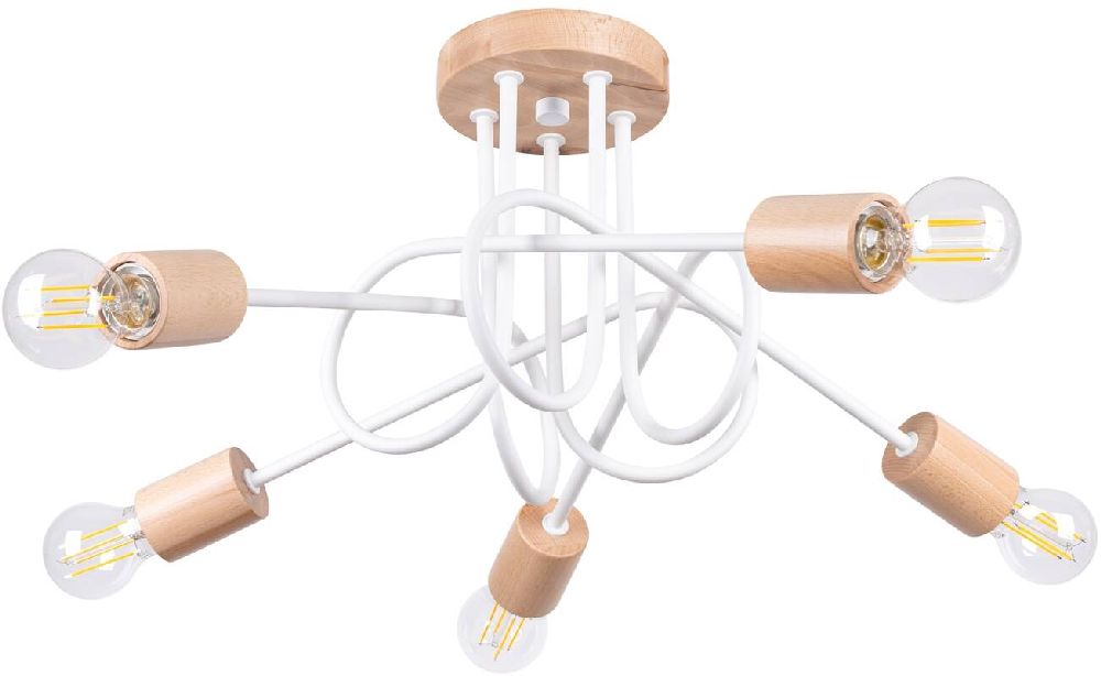 Sollux Lighting Ember plafonnier 5x15 W blanc SL.1475