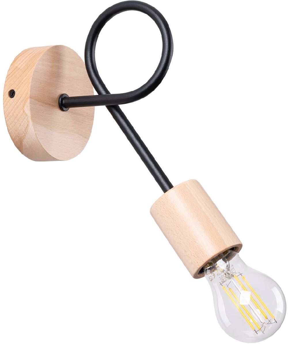 Sollux Lighting Ember applique murale 1x15 W noir SL.1476