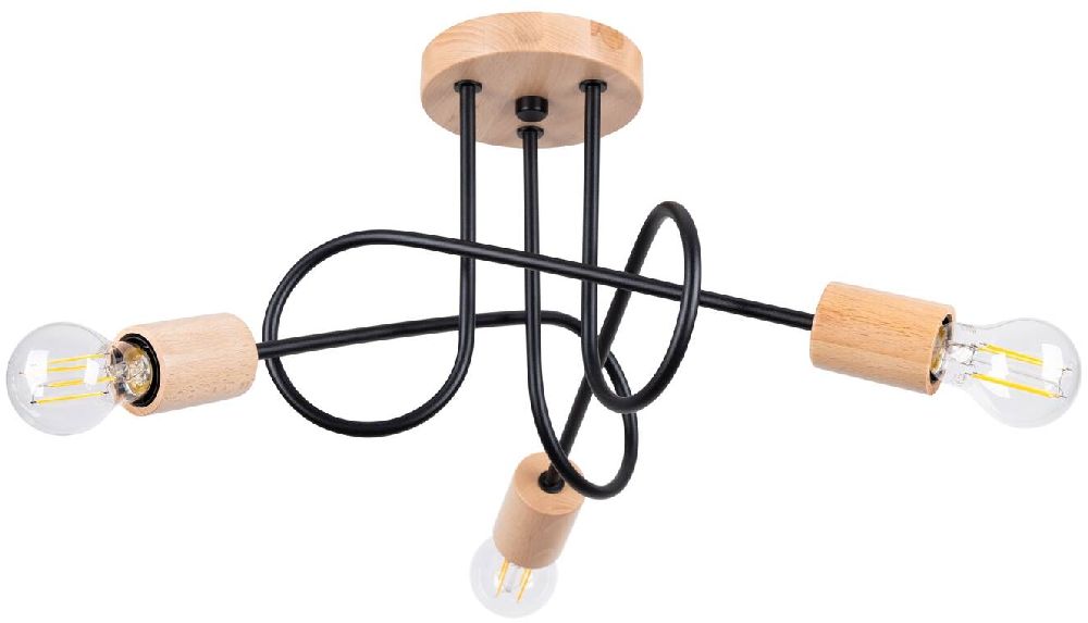 Sollux Lighting Ember plafonnier 3x15 W noir SL.1477