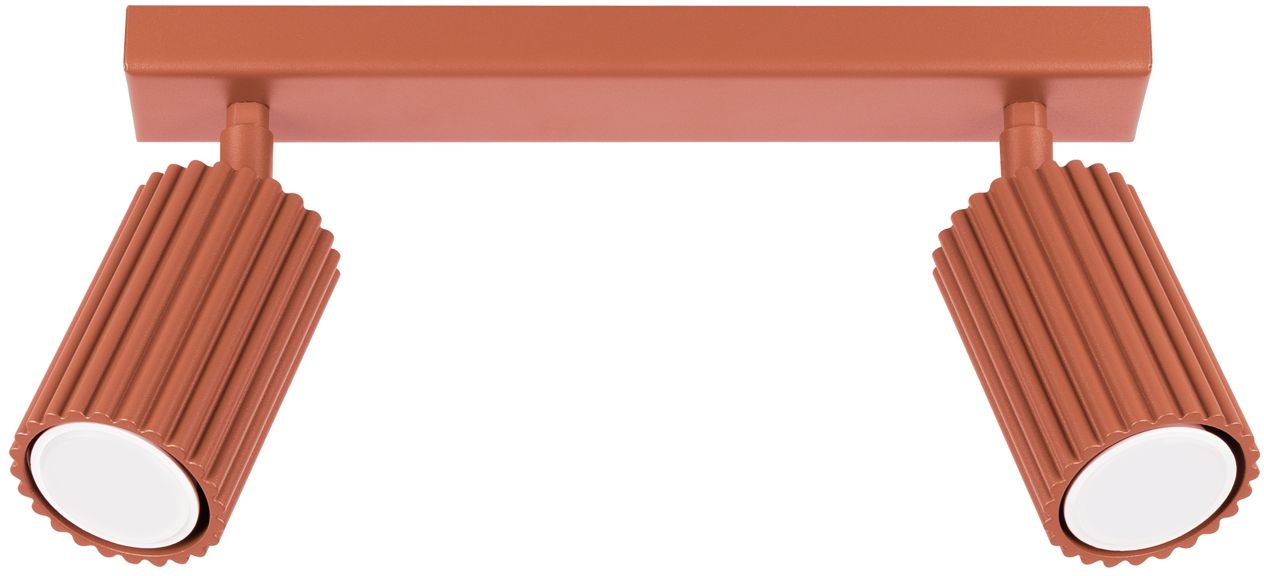 Sollux Lighting Karbon plafonnier 2x10 W rouge SL.1637