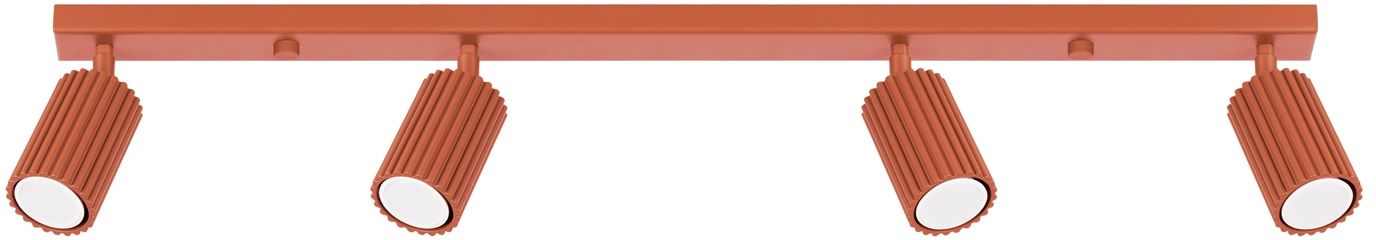 Sollux Lighting Karbon plafonnier 4x10 W rouge SL.1641