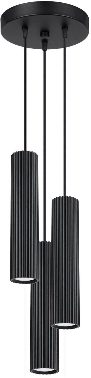 Sollux Lighting Karbon lampe suspendue 3x10 W noir SL.1576