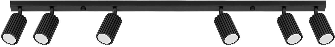 Sollux Lighting Karbon plafonnier 6x10 W noir SL.1585